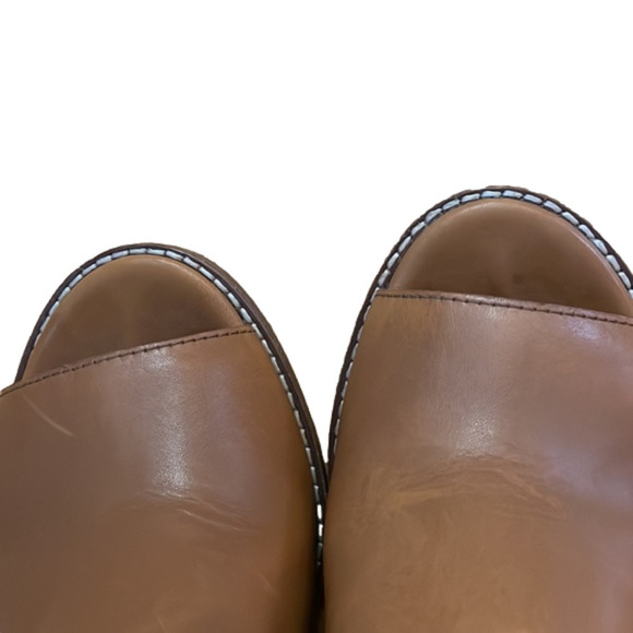 MADEWELL The Cary Peep Toe Leather Slingback Shoes size 9 - Picture 6 of 9